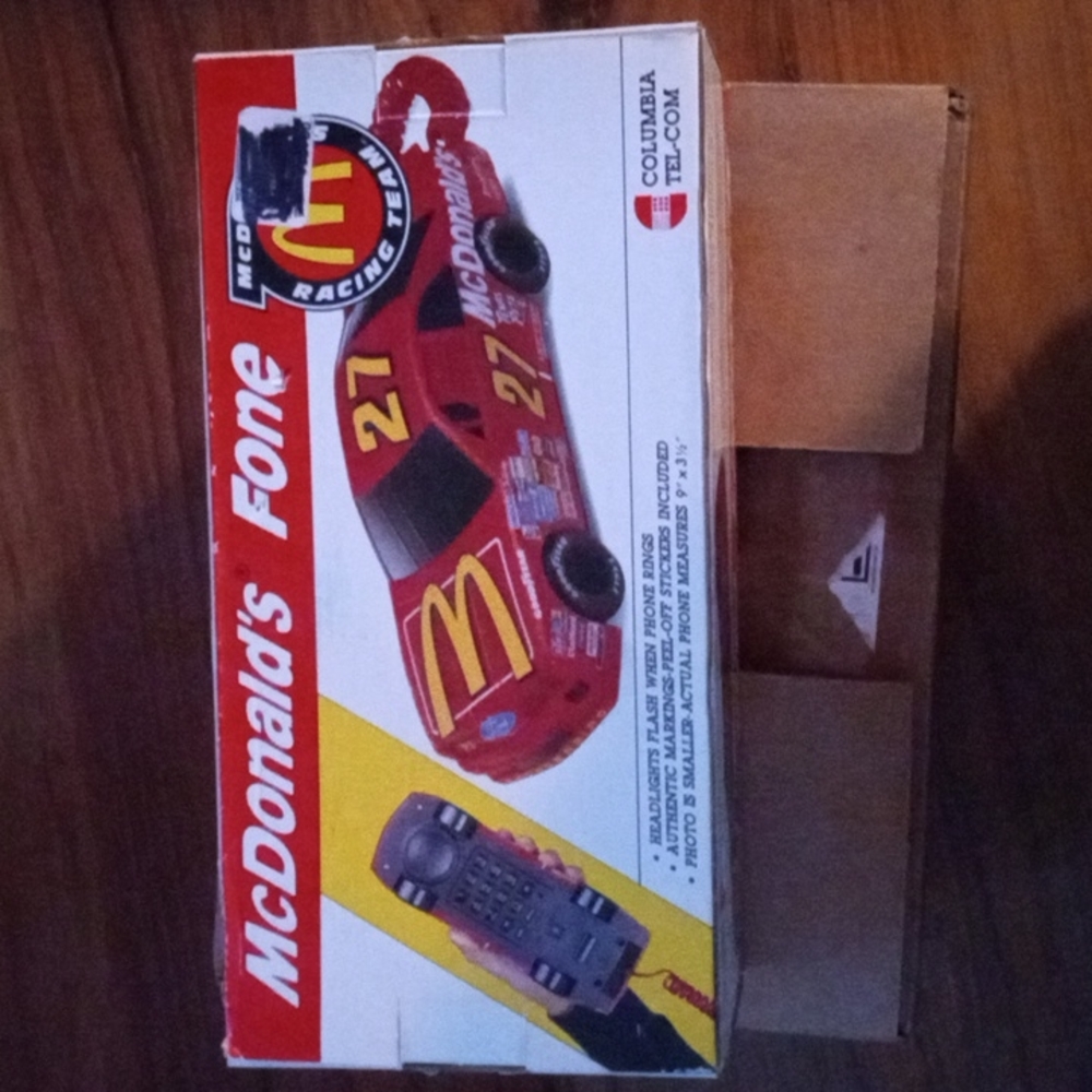 Vintage Nascar McDonald's Fone Phone